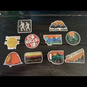10 outdoor stickers